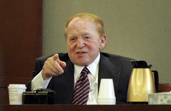 Las Vegas Sands Corp. Chairman Sheldon Adelson gives testimony during ...