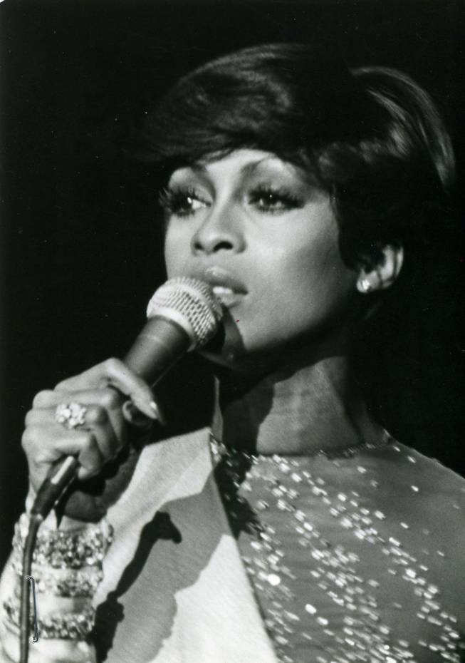 Lola Falana sings into the microphone during a performance of her show at the Aladdin in 1980. At the time, Falana was second only to Wayne Newton in terms of weekly earnings on The Strip.