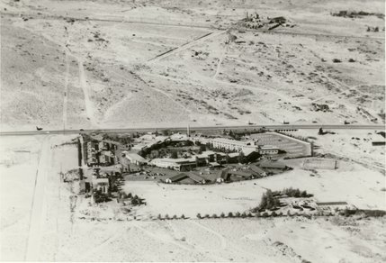The Flamingo Hotel stands out in the barren desert in this November 1952 photo. The hotel set the bar for style and entertainment in Las Vegas, changing the city forever. 