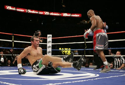 Things looked good early for Bernard Hopkins, who knocked down Joe Calzaghe in the first round.