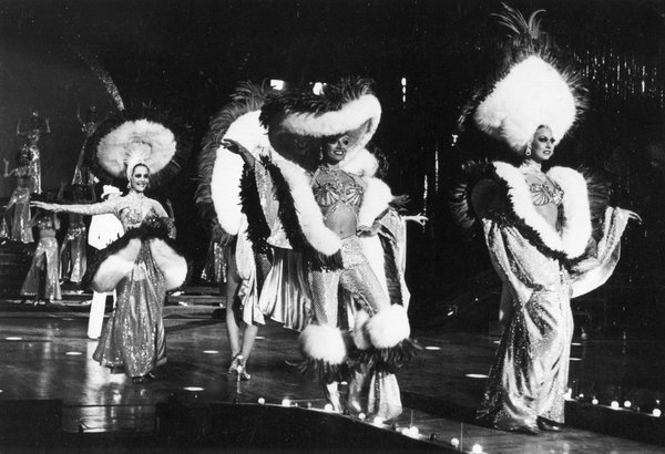 Stardust showgirls entertain the audience during a 1980 performance of ...