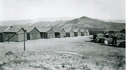 A temporary camp set up to house the workers building the Hoover Dam. The construction company is contracted to build Boulder City for the workers, but it's not finished by the time construction starts. The city is finished in 1932 but does not allow gambling, prostitution or alchohol. Boulder City legalized the sale of alcohol in 1969, but remains the only city in Nevada that doesn't allow gambling.