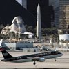 
A US Airways passenger jet takes off from McCarran International Airport in February. The carrier operates about 100 round trips daily to and from Las Vegas.  
  
  
