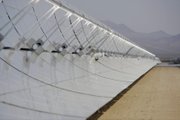 Solar: A solar field is shown during a tour of the Nevada Solar One 64-megawatt solar thermal power plant near Boulder City. The tour was part of UNLV's Renewable Energy Symposium last summer.