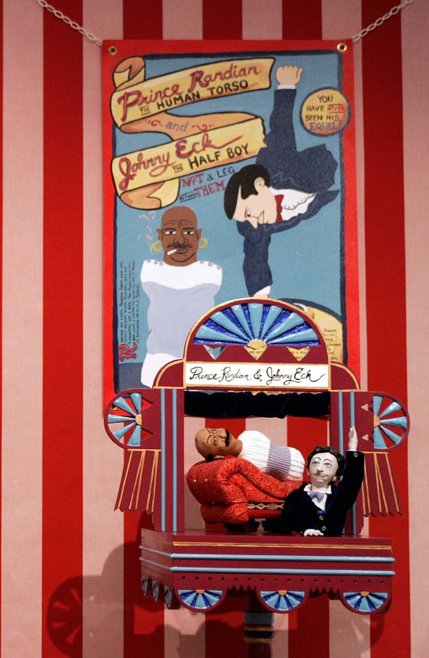 Featured together at sideshows, Prince Randian, in the absence of any limbs, was able to roll and light cigarettes using only his mouth while his partner, Johnny Eck, had to use his hands to walk because he was born 