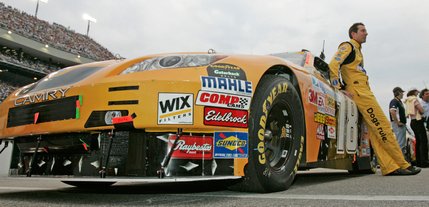 Drove car No. 5 in 2007, this year it's car No. 18. The Joe Gibbs Racing Toyota Camry also was made in Japan.