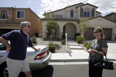 The Summerlin rental home where Dan and Peggy Montgomery live is their fourth since they moved to the Las Vegas Valley from upstate New York in late 2005. They found out the home they rented before this one was facing foreclosure when a real estate agent brought a client to look at the house, they said.