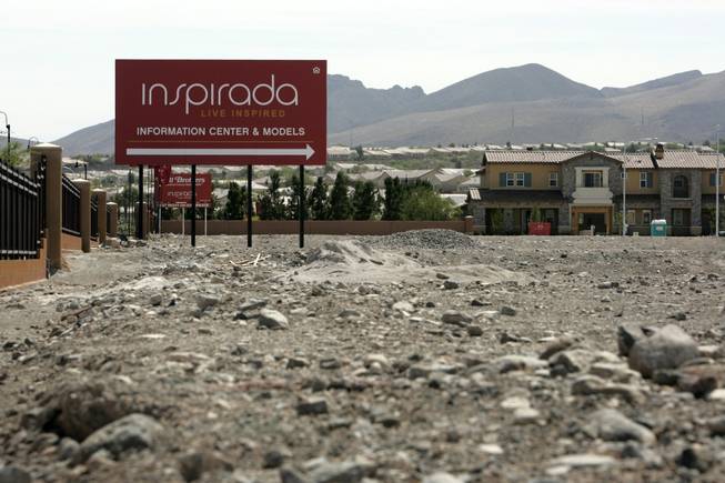 Inspirada, near Anthem in Henderson, was envisioned as a 13,500-home, 2,000-acre New Urbanist community where people could walk to parks, schools and a casino, but the housing slump has called into question the commitment of developers and buyers and perhaps lowered the value of some of the homes by about $100,000. 




