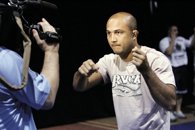 Penn, the defending lightweight champion, chastised Sherk over the steroid incident. "Fighting is the most important thing in the world to me. When someone ... perverts it, I can't deal with it," he says.
