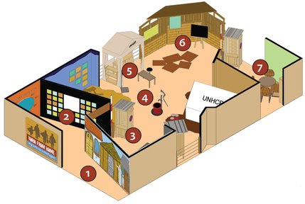 Map of the exhibit, 