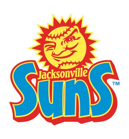 Official logo of the Jacksonville Suns. 