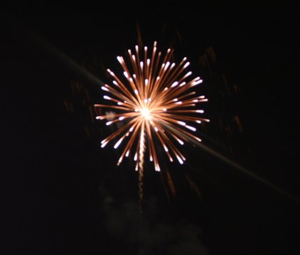The fireworks display was a top draw at the Las Vegas Motor Speedway.