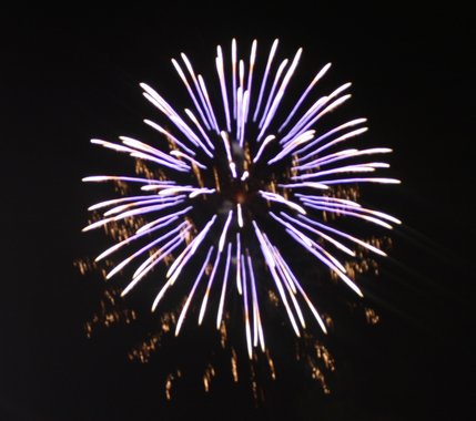 The fireworks display was a top draw at the Las Vegas Motor Speedway.