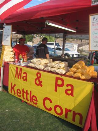 Jeff and Dawn Young own Ma & Pa Kettle Corn and sell their product at outdoor events, farmers markets and Whole Foods on Saturdays.