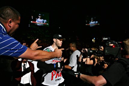 Forrest Griffin enters the arena for his fight against Quinton 