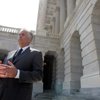 Although the need is acute, John Ensign, outside the Capitol, is delaying a bill as a way of pushing