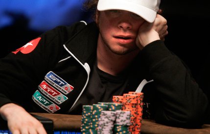Ylon Schwartz plays at one of the two final tables of the WSOP World Championship No Limit Texas Hold 'em event.  Schwartz will return as one of the 