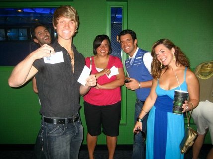 Members of the Mamma Mia! cast. 