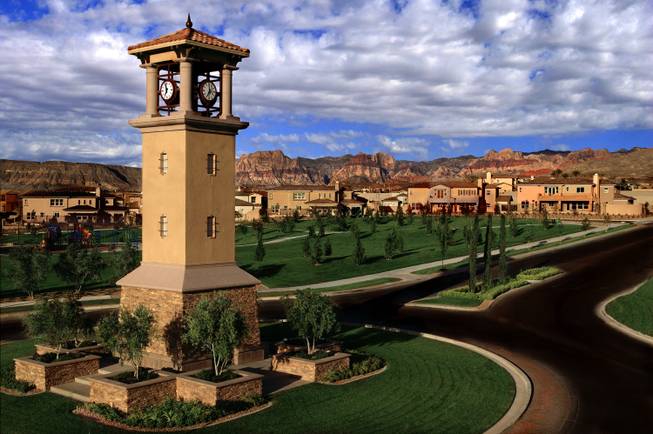 Today, Summerlin is home to more than 95,000 residents. Pictured is The Vistas village of Summerlin, an 800-acre European-inspired village that features community parks marked with 48-foot clock towers at its northern and southern entries.  The village is one of more than a dozen villages currently located in the Summerlin community.