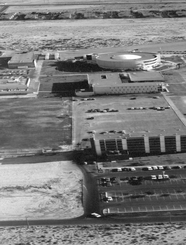 An aerial view of what's now the St. Rose Dominican Hospital. The hospital was the city's first and was named  BMI Hospital, then Rose De Lima, before adopting its current moniker, St. Rose Dominican Hospital.