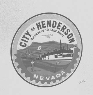 An early version of the City of Henderson's logo.