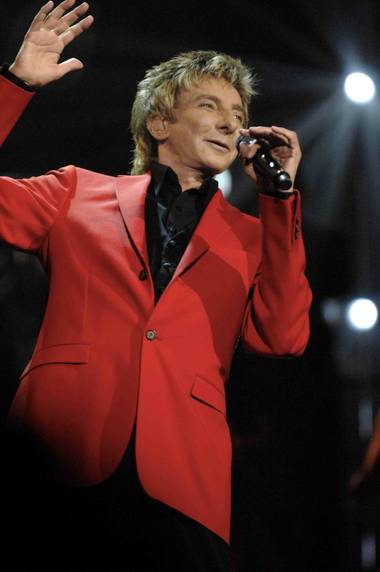Barry Manilow at the Paris on March 6, 2010.