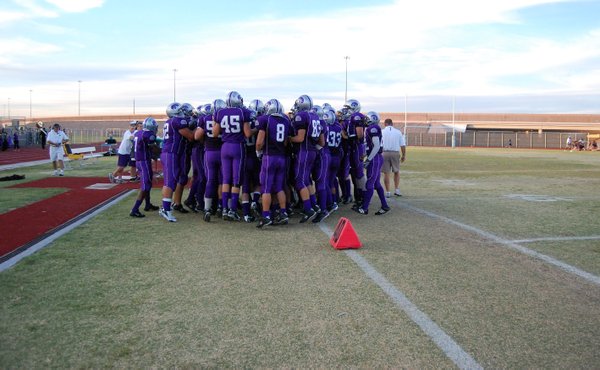 The Silverado Skyhawks get pumped up before heading to the ...