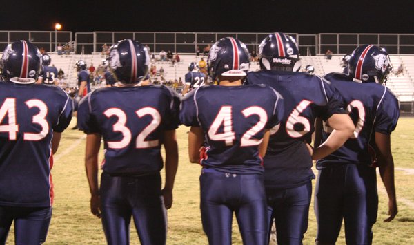 Members of the Coronado High School football team watch Friday ...