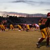 Del Sol running back Jordan Molina gets into position during Friday night's football matchup against Valley High School.