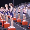 The Coronado High School cheerleaders were full of team spirit Friday as their hometown football team defeated Clark.
