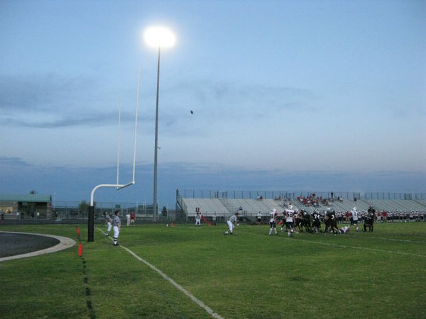 Palo Verde tight end Alex Bonczyk kicks an extra point ...