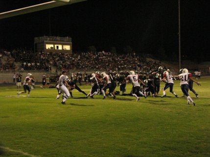 Palo Verde attempts to run the ball during a red zone possession in the third quarter. The Panthers racked up 333 rushing yards on 33 attempts.