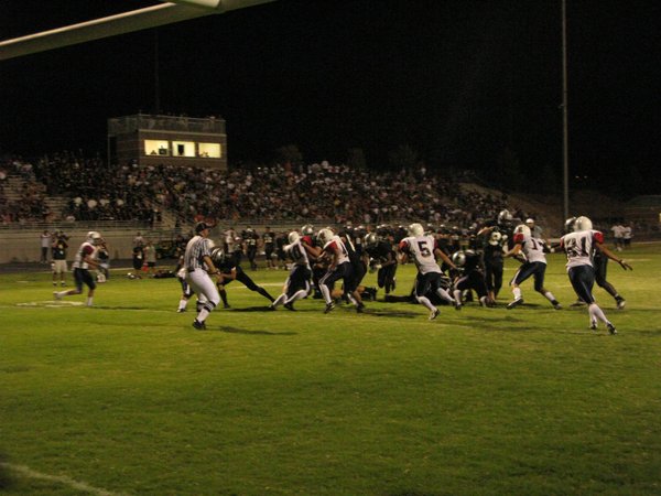 Palo Verde attempts to run the ball during a red ...