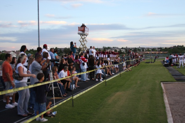 Desert Oasis fans gather on the track at The Meadows ...