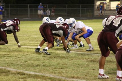 The Dixie Flyers and the Cimarron-Memorial Spartans faced off Friday night at Veterans Stadium.