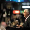 Small government and low taxes were among the themes sounded by Sen. John Ensign Thursday in his bid