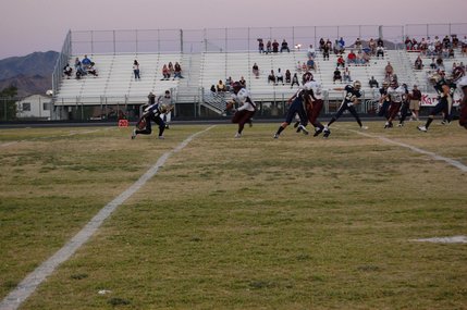 Foothill's senior wide receiver Terrance Walls rushes with the ball in the first quarter on Friday night. 