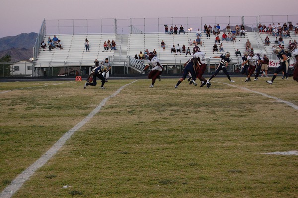 Foothill's senior wide receiver Terrance Walls rushes with the ball ...
