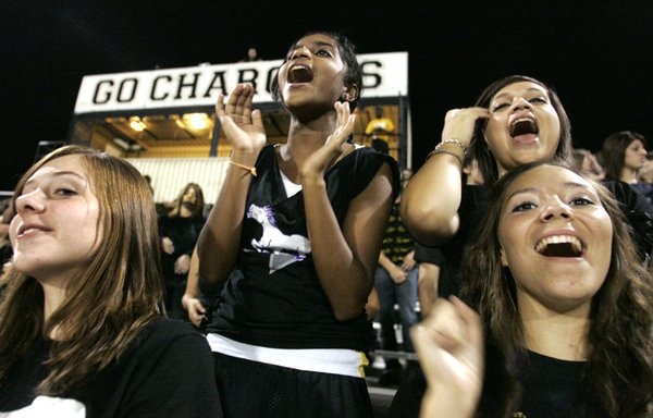Clark High School sophomores, from left, Mariah Eppes, Sachini Meegoda, ...