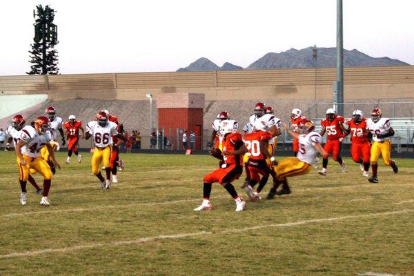 Quarterback BreOnta Griffin runs the ball during the beginning of ...