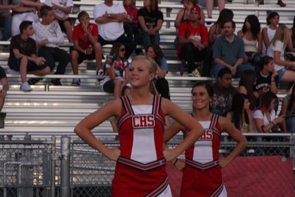 The Coronado cheerleaders had plenty to cheer about Friday as their team defeated Shadow Ridge, 30-14. 