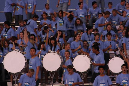 The Coronado marching band kept the crowd hopping Friday as the Cougars took on the Shadow Ridge Mustangs. 