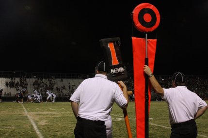 Linemen wait for the next play to begin Friday during Coronado's game against Shadow Ridge.