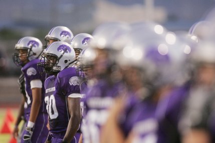 The Silverado players watch from the sidelines during a home game against Mojave on Friday.