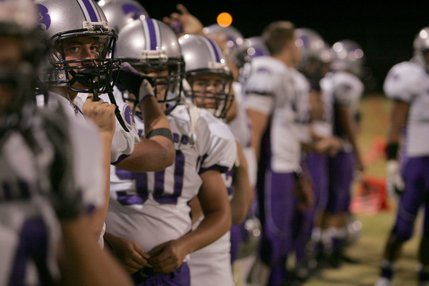 Silverado players look on from the sidelines during an away game against Centennial on Friday night.