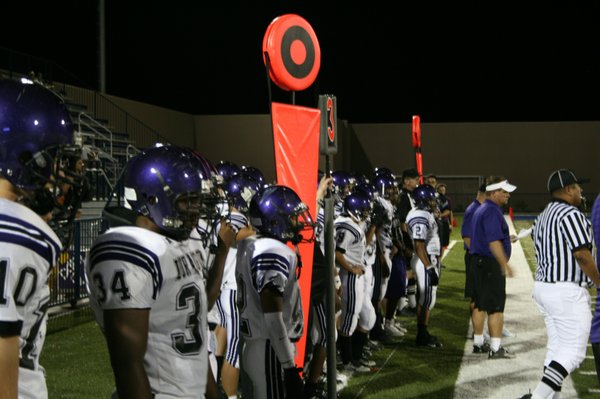 The Durango Trailblazers watch Friday's game at Bishop Gorman.