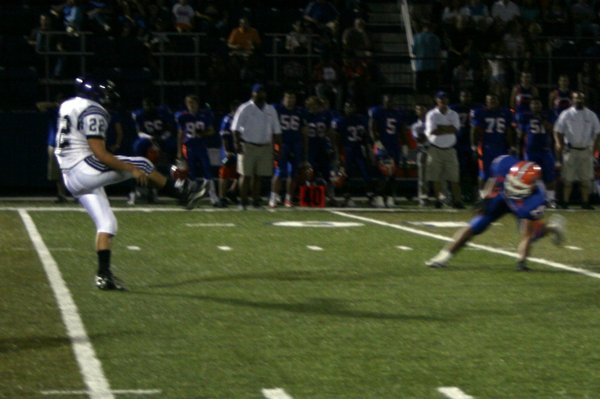 Junior Anthony Ramirez kicks the ball for Durango during Friday's ...
