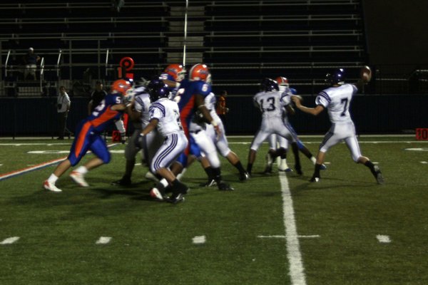 Sophomore quarterback Chase Roberts passes to a Durango teammate during ...