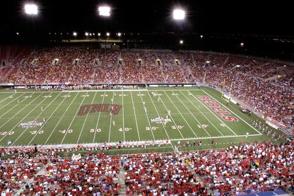 UNLV plays Iowa State at Sam Boyd Stadium in Las Vegas.