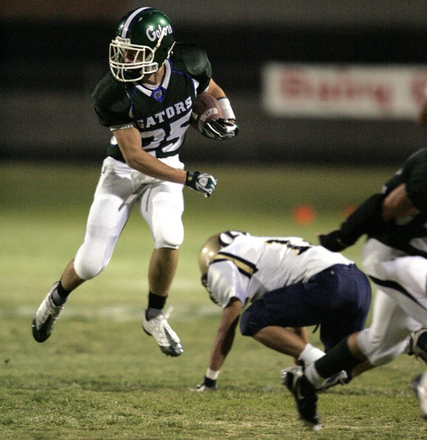 Green Valley's Kyle Larimer avoids a tackle for a 37-yard ...